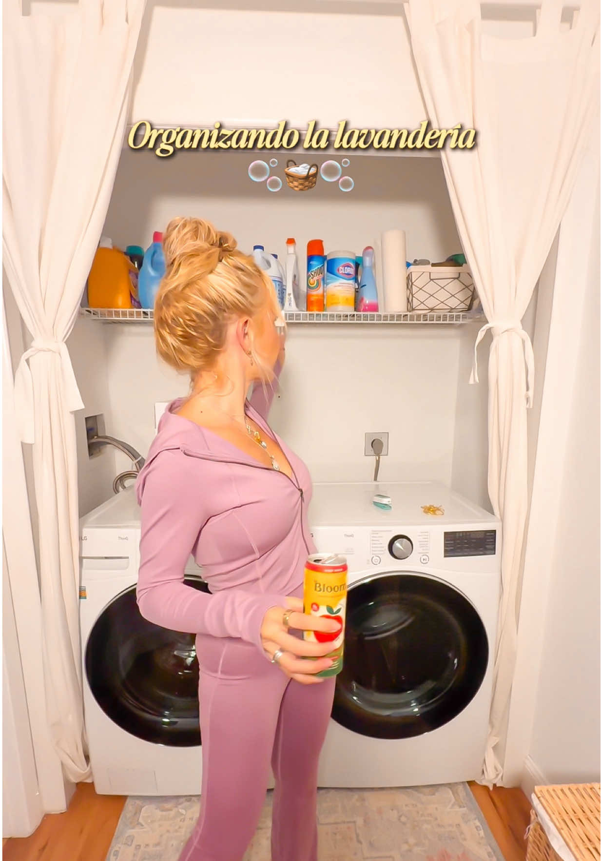TikTok post by @nohewi for Bloom Nutrition. Caption reads: [...] #bloompartner @Bloom Nutrition.