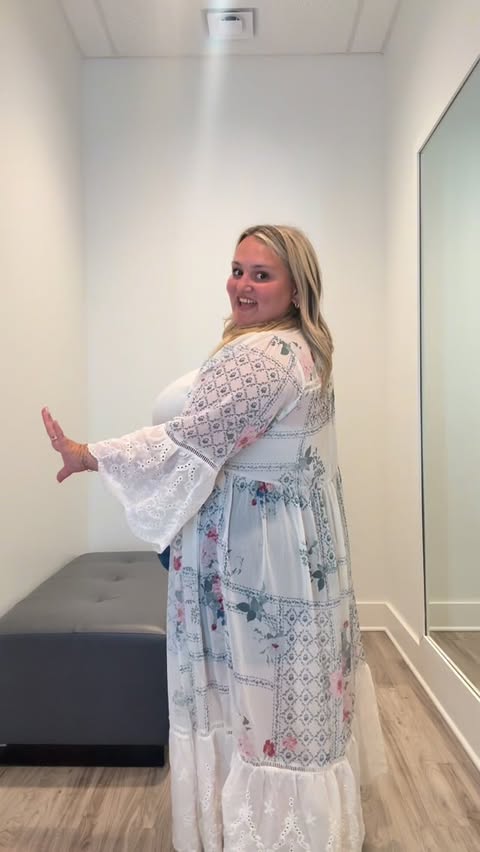 Instagram post by @thekatherinerae for Torrid. Caption reads: [...] down 🤭 #fashion #plussize #reels #fyp....