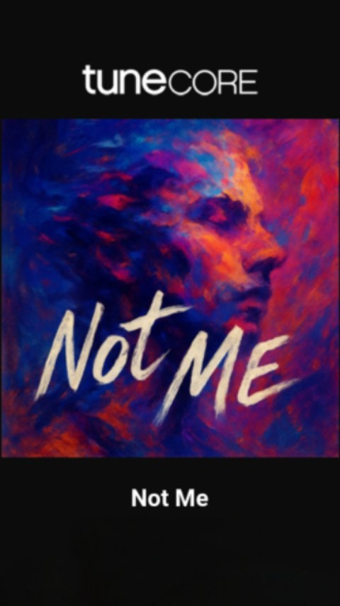 Instagram post by @andrea_desogus.music for Spotify for Artists. Caption reads: 🚨 MY NEW SINGLE IS OUT ! IM VERY HAPPY🤗
"Not Me"....