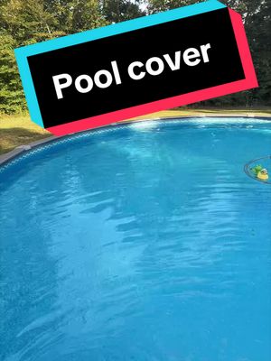 TikTok post by @michellesweatmon for Poolhacker. Caption reads: Pool cover from @Poolhacker_official.