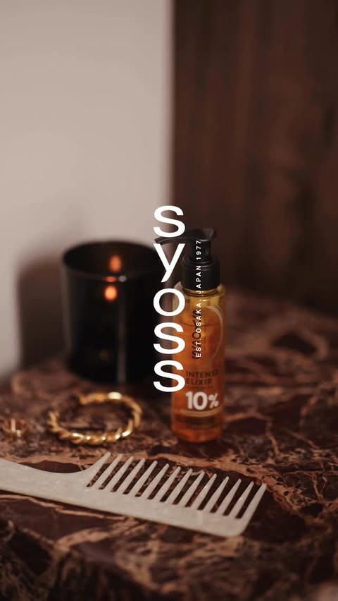 Instagram post by @august_xvi for Syoss. Caption reads: Simple routine, best results🖤 @syoss.