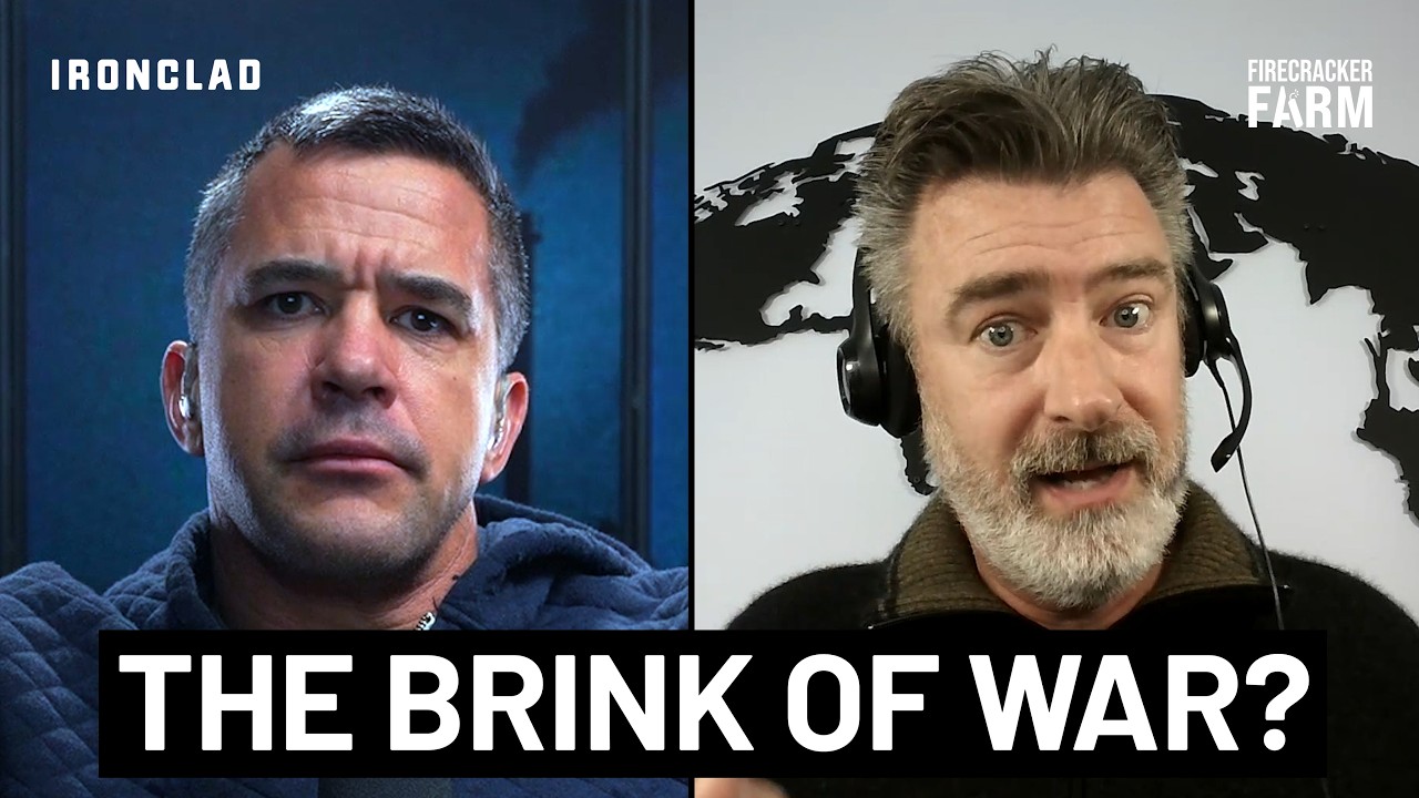 YouTube post by @thisisironclad for GhostBed. Caption reads: World ON THE BRINK: Shadow Fleet Wars, Greenland....