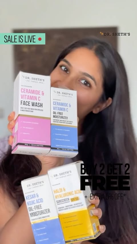 Instagram post by @keerthana_g0wda for Dr Sheths. Caption reads: [...] again anytime soon! 👀🔥 #Buy2Get2 #DrSheths.