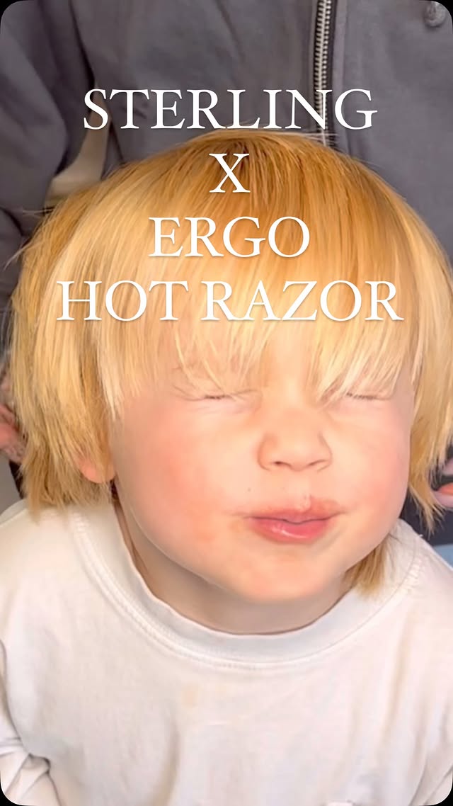 Instagram post by @savannahraehair for ERGO Styling Tools. Caption reads: [...] time we used the hot razor from....