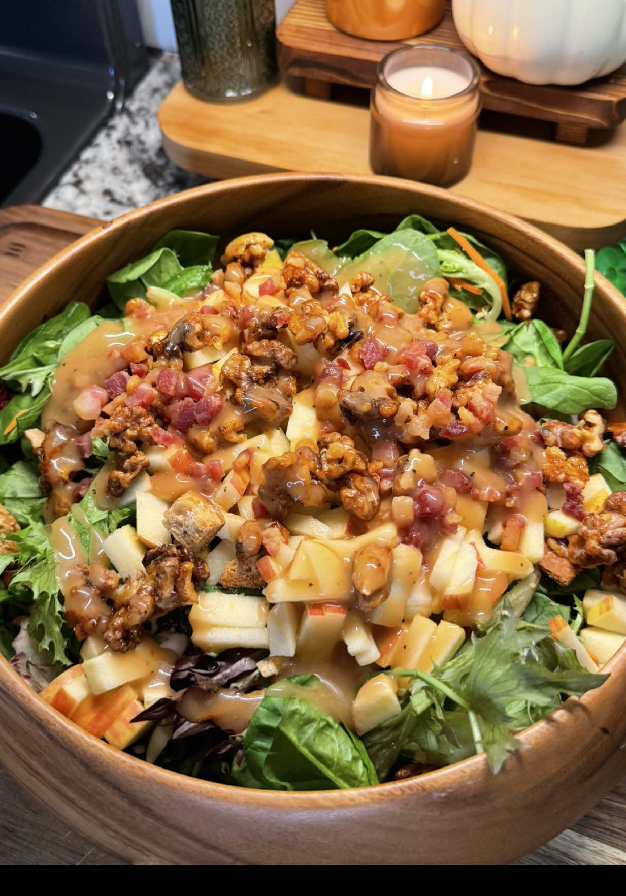 TikTok post by @cookwithauds for Taylor Farms. Caption reads: [...] delicious & so easy thanks to @Taylor Farms....