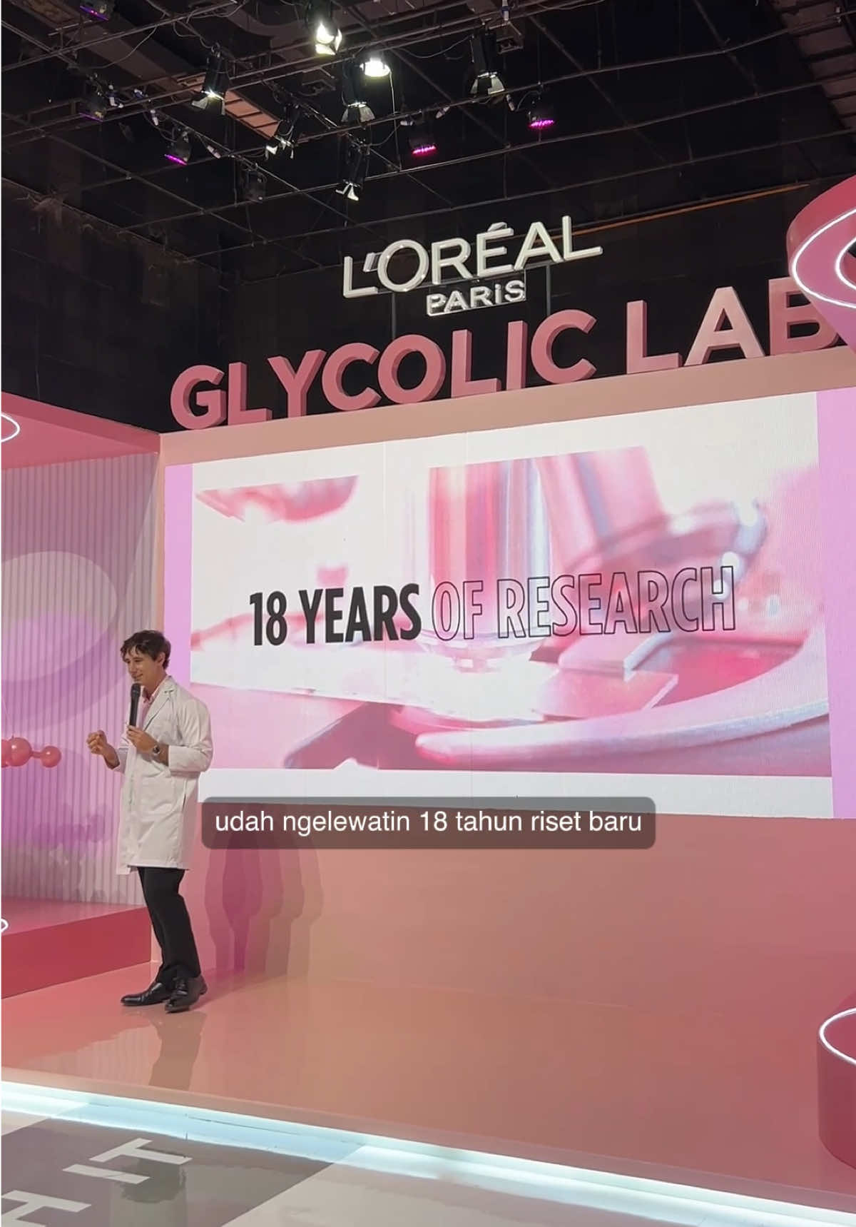 TikTok post by @racuninskincare for L’Oréal Paris Indonesia. Caption reads: Beneran speecless sama ingridients development....