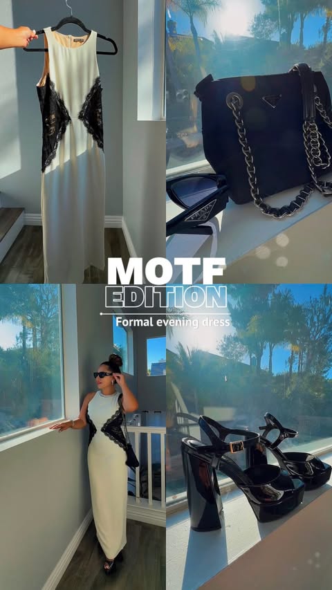 Instagram post by @mrs.myrna for Prada. Caption reads: [...] @shein_us BAG & Sunglasses @prada Search and....