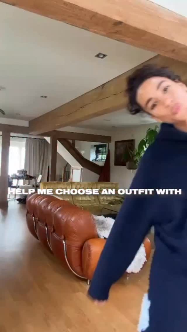 Instagram post by @iwanacristal for Who What Wear. Caption reads: Watch as @iwanacristal preps for a fashion night....