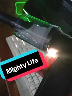 TikTok post by @sindyrivas18 for Mighty Life. Caption reads: @Mighty Life #2in1 #airduster #vacuum....