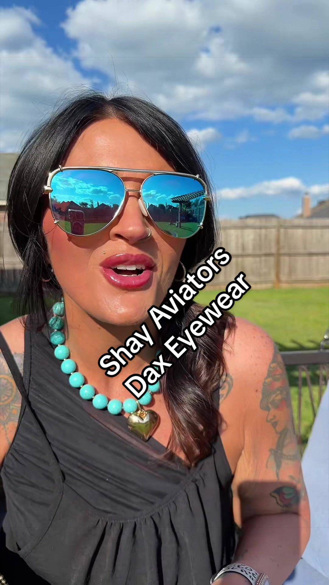 TikTok post by @hannahnappyhair for Dax Eyewear. Caption reads: [...] #accessories #affordablefashion @Dax Eyewear.