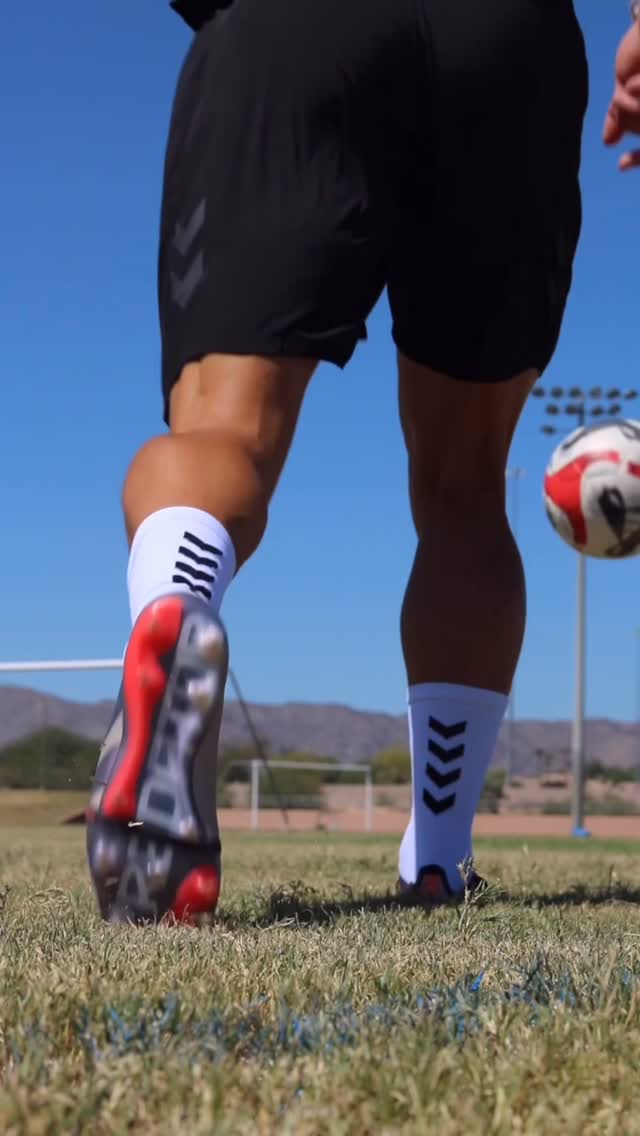 Instagram post by @krzysiksoccertraining for VKTRY. Caption reads: Back to training with the essentials ⚽️ Nothing....