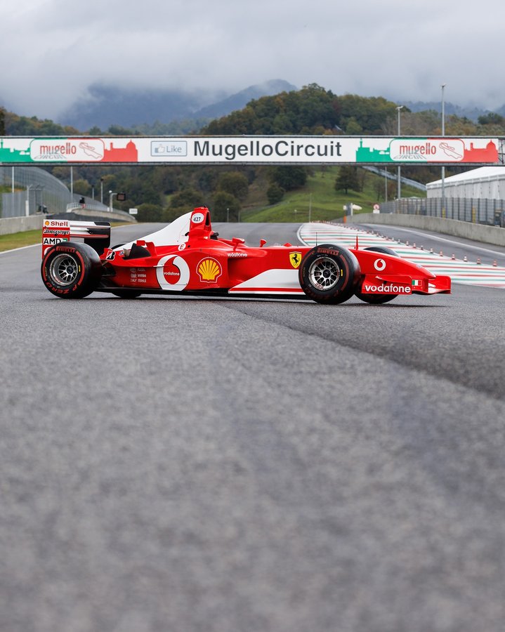 Instagram post by @mugellocircuit for Ferrari. Caption reads: Presenting the first ever edition of Gran Premio....