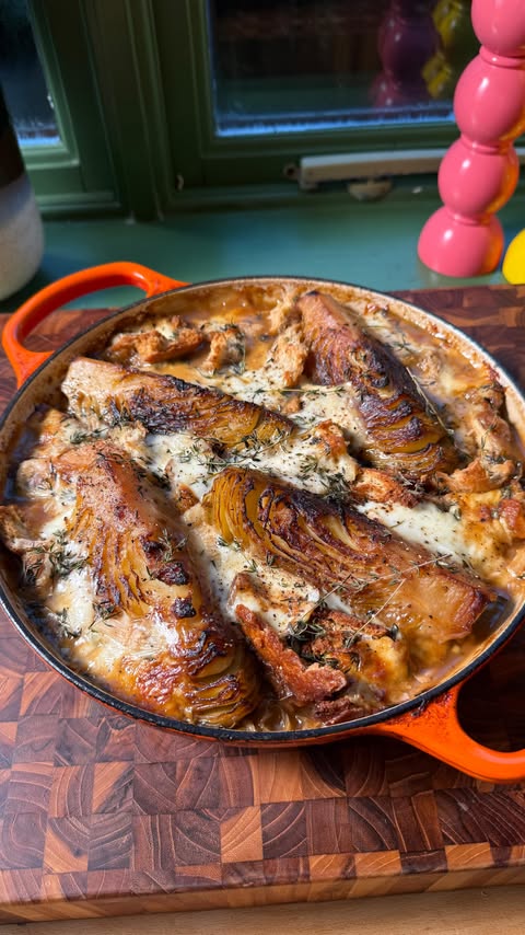 Instagram post by @sebscrispyclub for Waitrose. Caption reads: [...] this Christmas is to say it with food.....