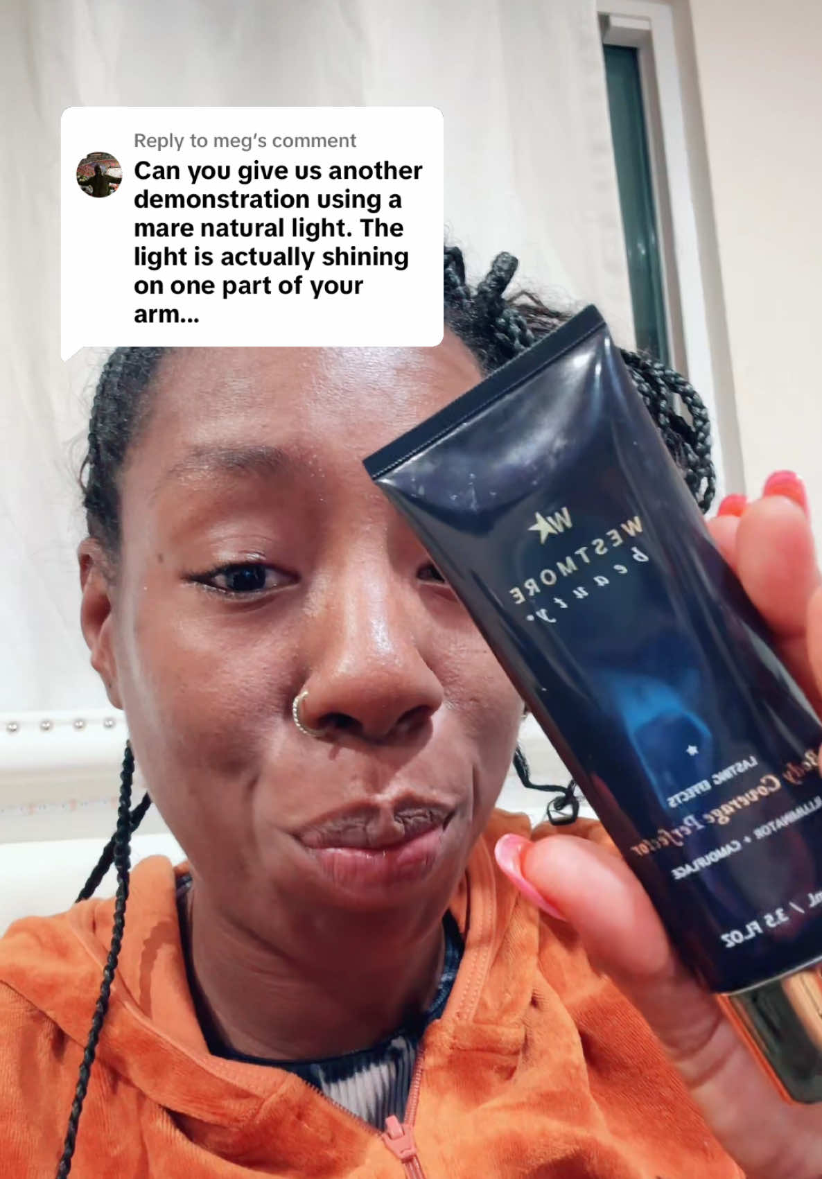 TikTok post by @flybossybee for Westmore Beauty. Caption reads: [...] you another demonstration of the @Westmore....