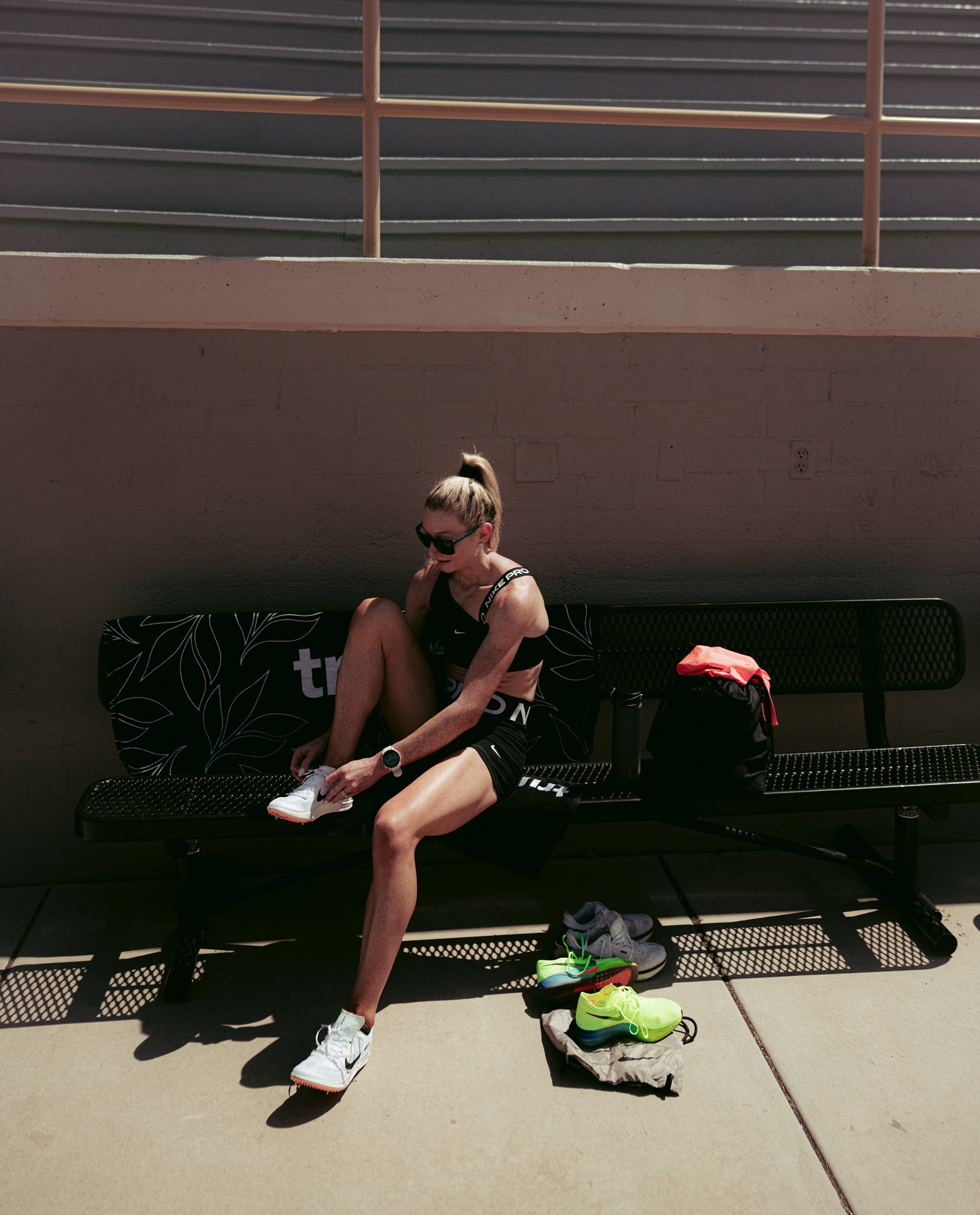Instagram post by @jessicaahull for True Protein. Caption reads: Arizona ☀️☀️☀️ + altitude calls for @trueprotein....