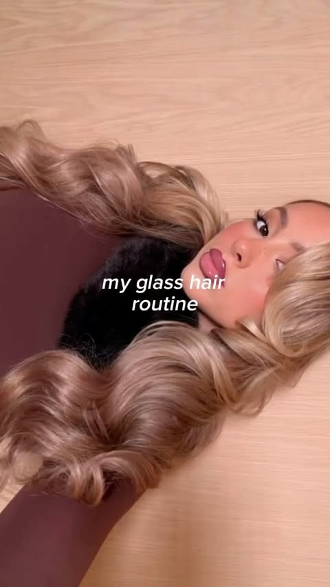 Instagram post by @itsgabbifarias for AMOS Professional. Caption reads: [...] HAIR and I’ll DM you the link!....