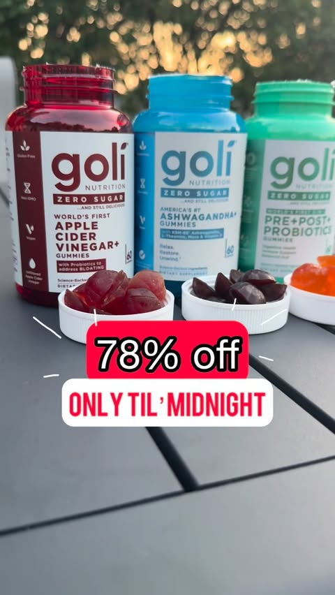 Instagram post by @ashgaskin for Goli Nutrition. Caption reads: 🚨 Stack code ASH22 for even more savings! ONLY....