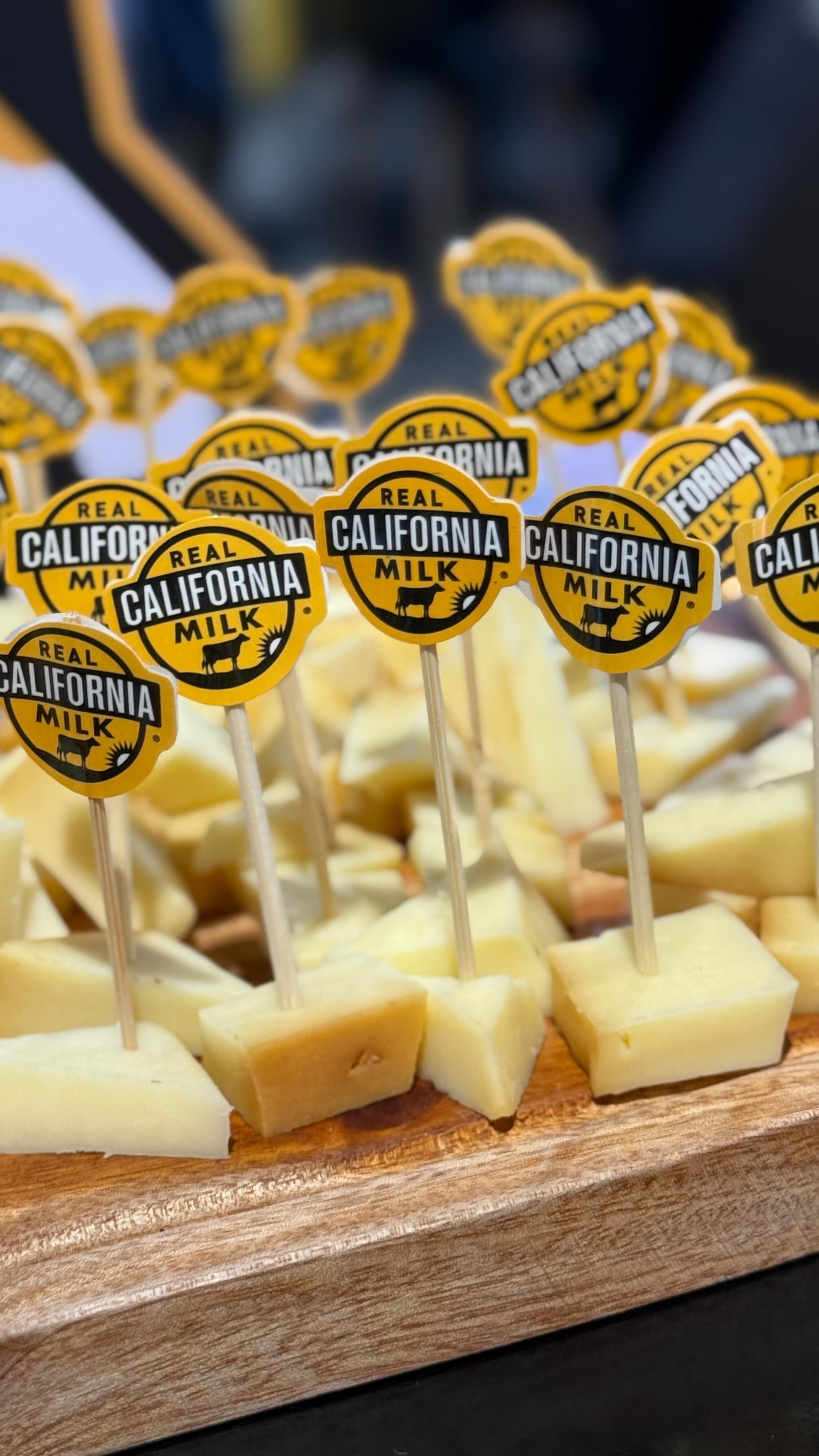 Instagram post by @nanayjecka for Real California Milk. Caption reads: Never skip the Real California Milk booth 1196 ,....