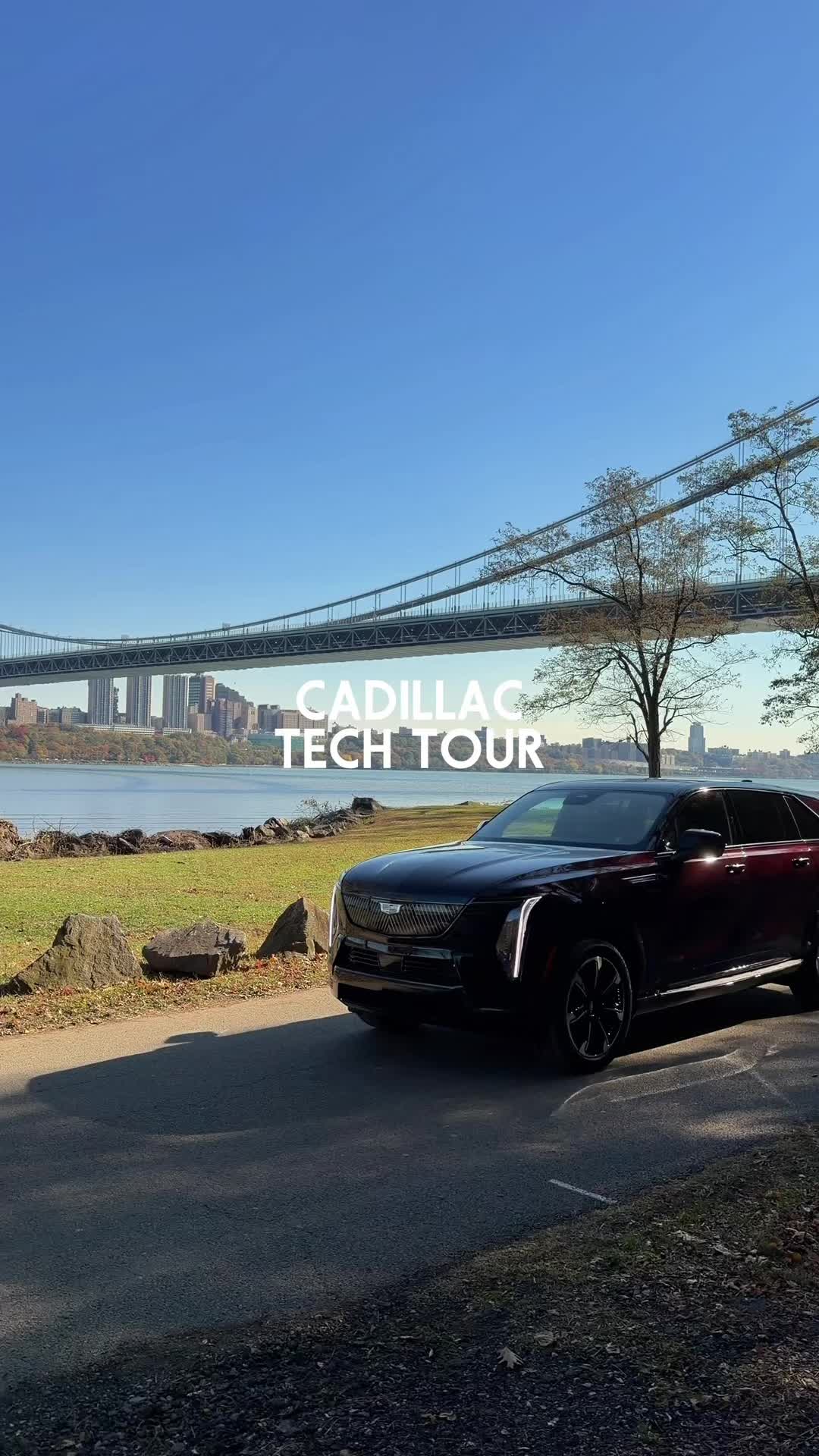 TikTok post by @bentaylor_nyc for Cadillac. Caption reads: [...] just got electric. #ad The all-new @Cadillac....