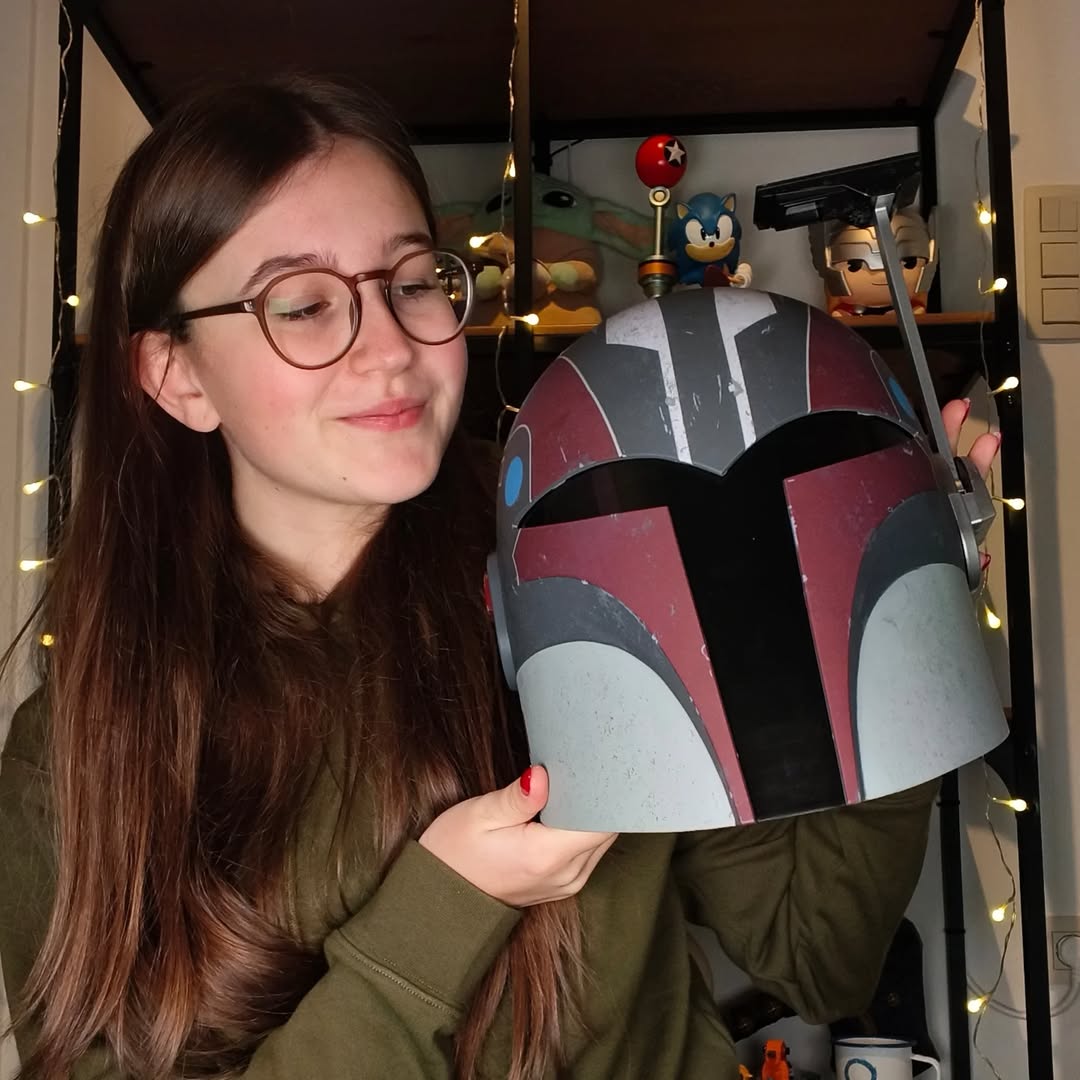 Instagram post by @lightsabertime for Hasbro Pulse. Caption reads: [...] on my Tiktok or reels🥳 *Publicity....