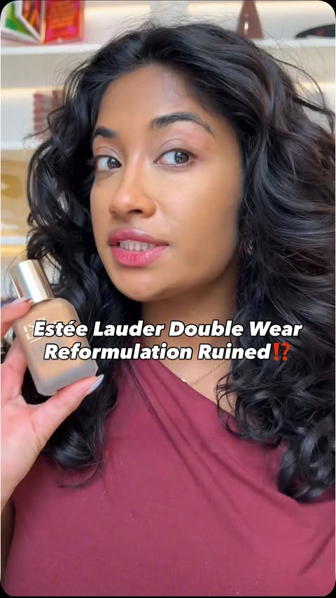 Instagram post by an influencer for Estée Lauder. Caption reads: People might be upset @esteelauder reformulated....
