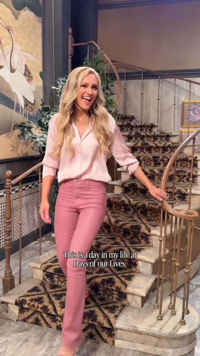 Instagram post by @maggiesajak for Peacock TV. Caption reads: DIML at DOOL⏳💙.