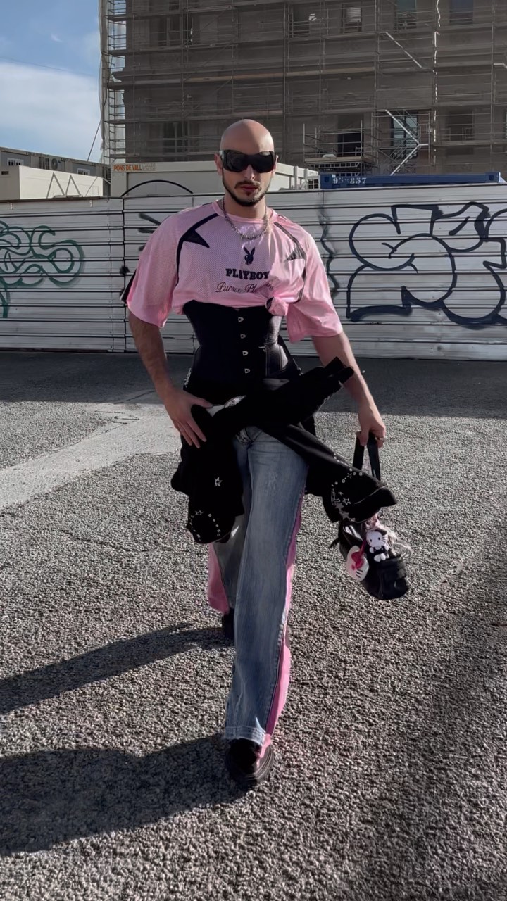 Instagram post by @eduardojairycovich for Playboy. Caption reads: Playboy and HelloKitty, best combo [...].