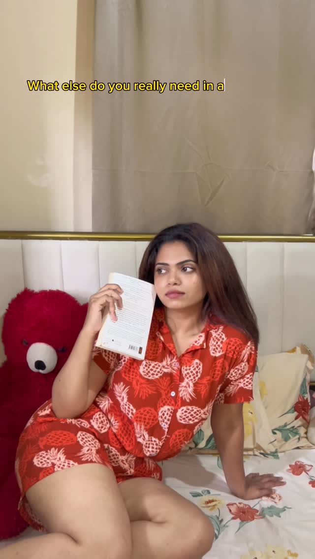 Instagram post by @iamprachi1611 for Clovia. Caption reads: Sweet dreams start with stylish nightwear ✨
Slip....