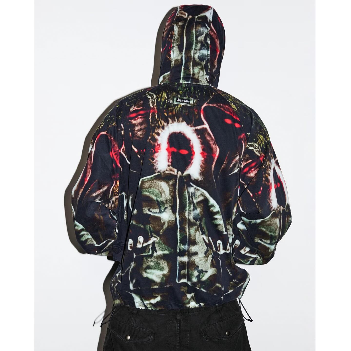 Instagram post by @_artdealer_ for Supreme. Caption reads: AD CAMO FOR @supremenewyork SS26.