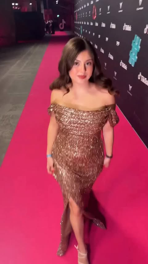 Instagram post by @natymoradiaz for OMEGA. Caption reads: TikTok awards 2025✨ thank you @tiktok /....