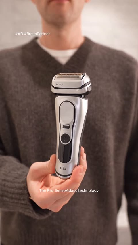 Instagram post by @bentaylortech for Braun. Caption reads: #Ad #BraunPartner The smartest tech in my bathroom....