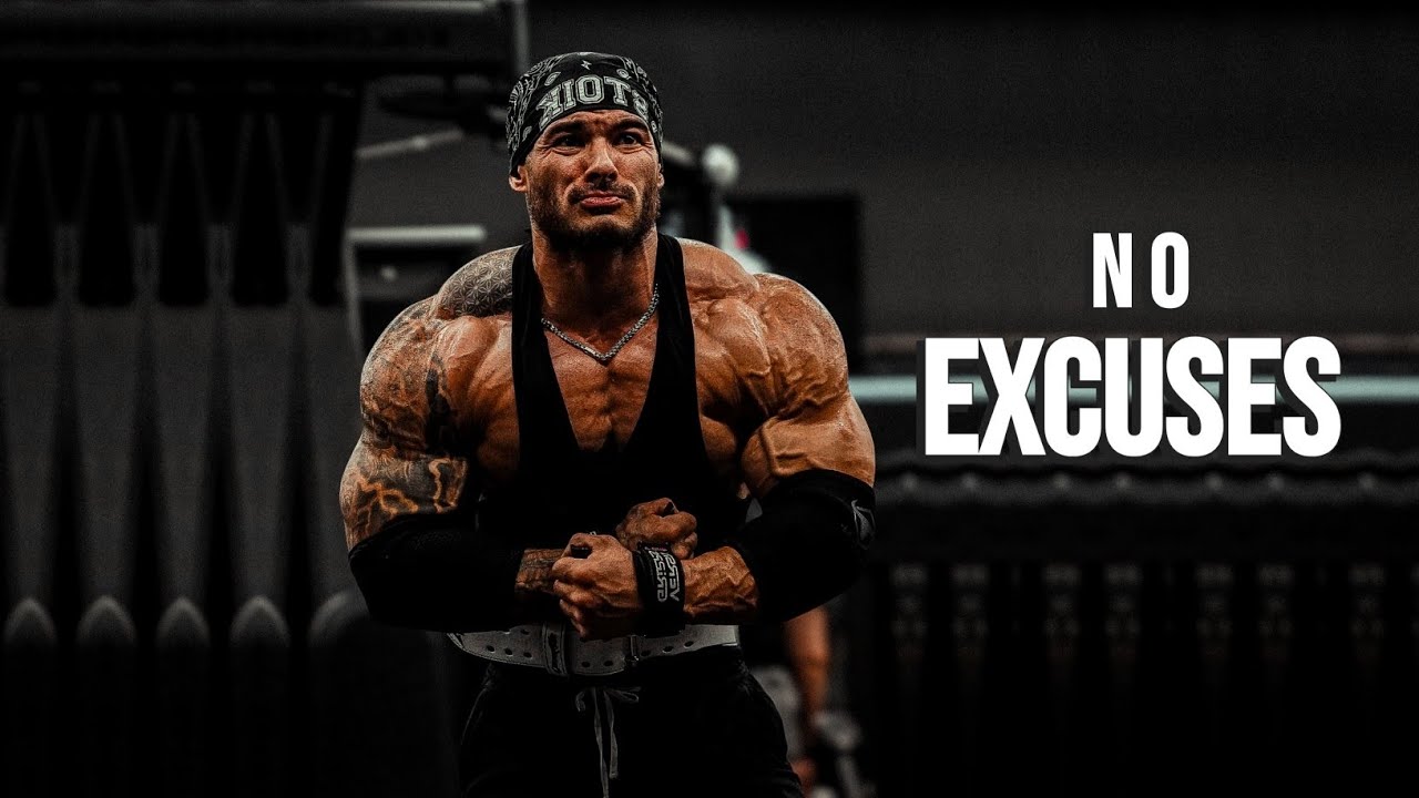 YouTube post by @MuscleBrawn for ENHANCED Labs. Caption reads: YOUR EXCUSES ARE DESTROYING YOU 😤 Gym Motivation.