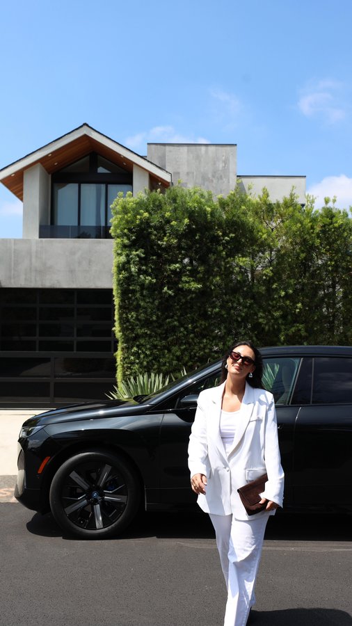 Instagram post by @chandlerisaac for BMW USA. Caption reads: #ad What a week in my life having the ~ all....