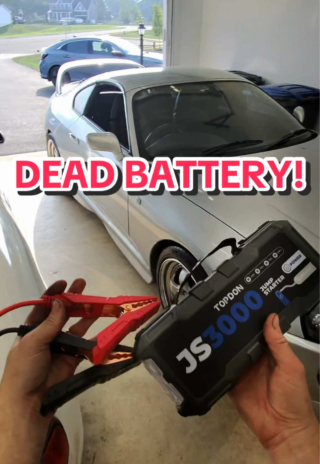 TikTok post by @suprafinds for Topdonshop. Caption reads: [...] it using this Battery Jumper from....
