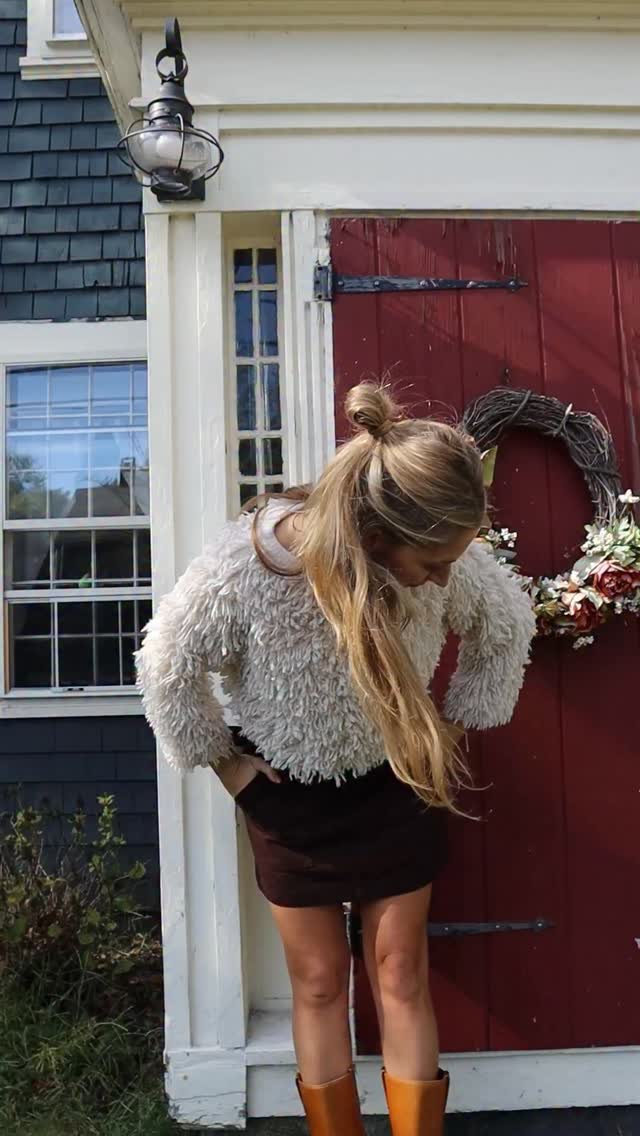 Instagram post by @talliia for Target. Caption reads: fall feels right in @target x @woolrich 🍂....
