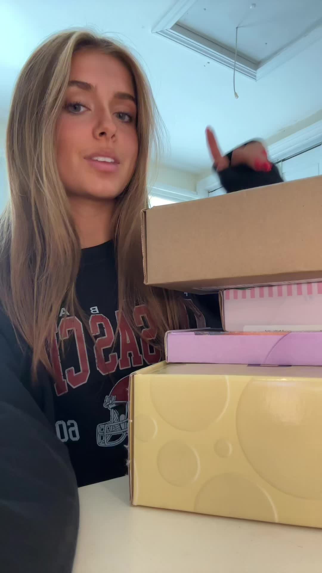 TikTok post by @hblenkhorn for Peta Jane Beauty. Caption reads: PR unboxing haul!! Thank you so much @Electric....