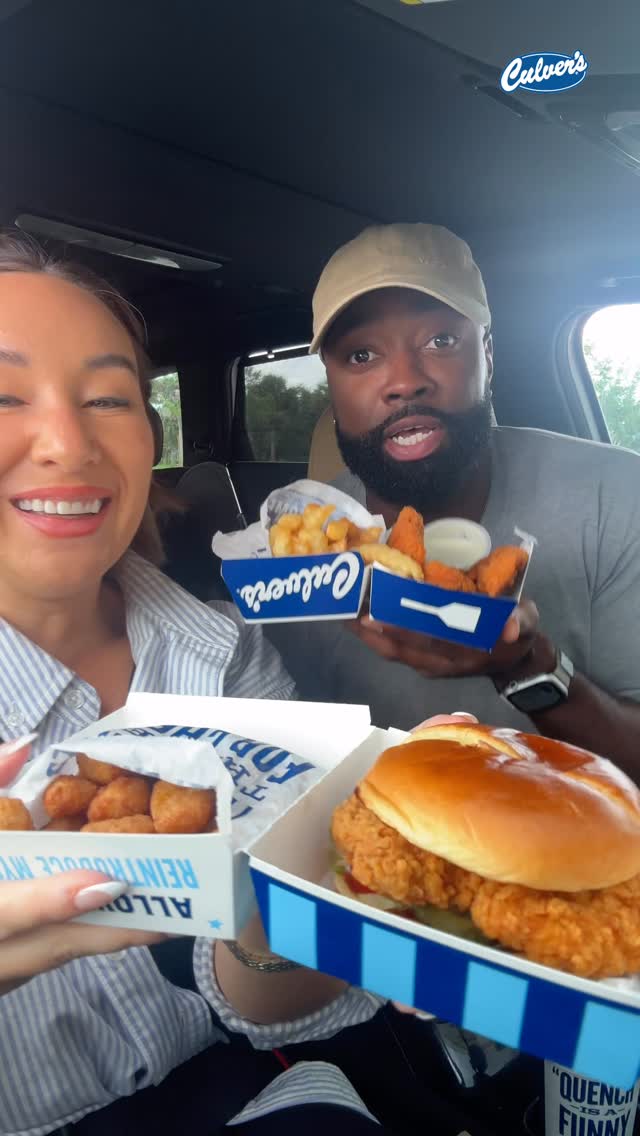 Instagram post by @homeoftheharveys for Culver’s. Caption reads: [...] always call for a stop (or two) at @culvers.....