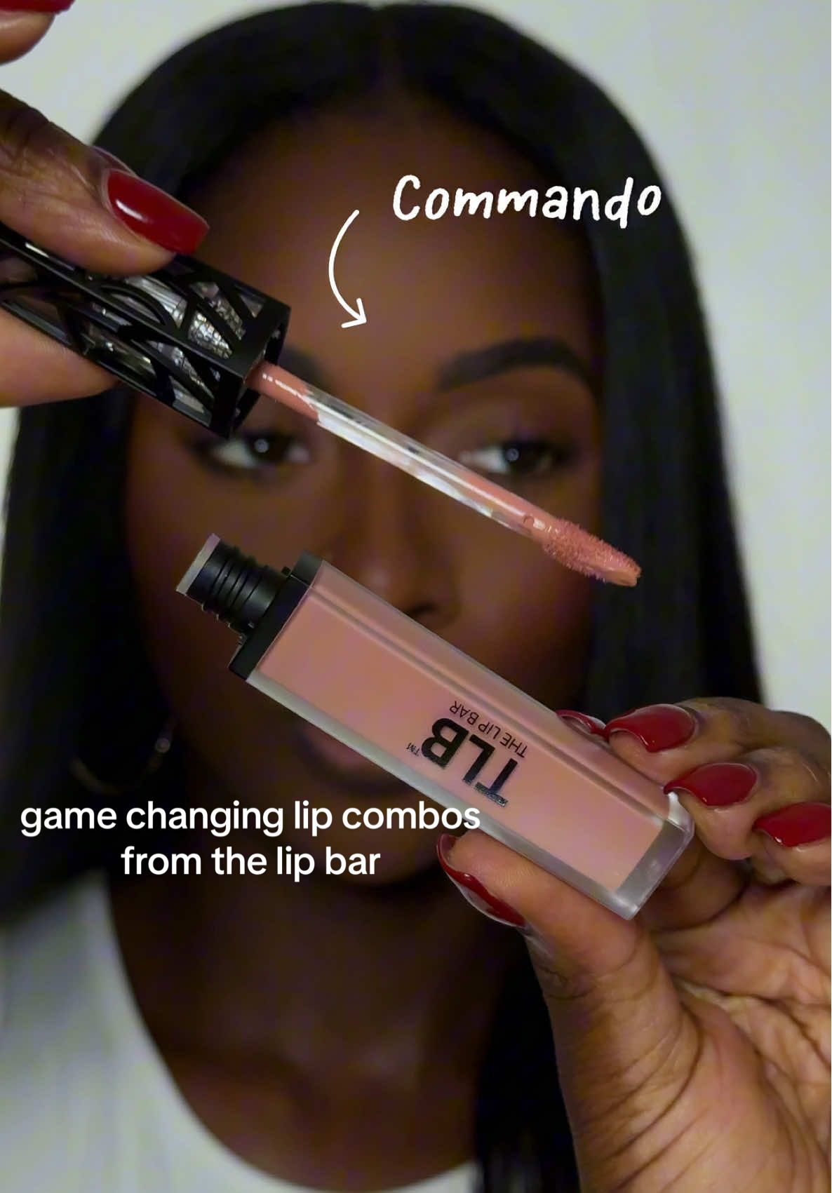 TikTok post by @meliszamcfierce for The Lip Bar. Caption reads: Completely changing the lip game and at a great....