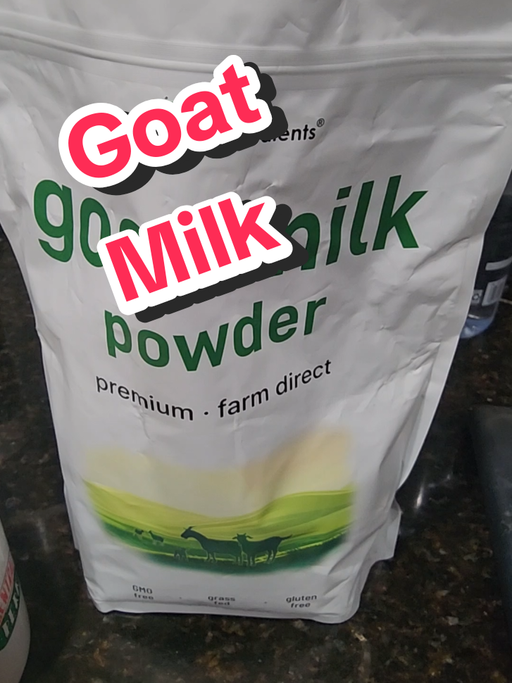 TikTok post by @cynthiamuller2 for Micro Ingredients. Caption reads: Goat Milk #goatmilk #microingredients....