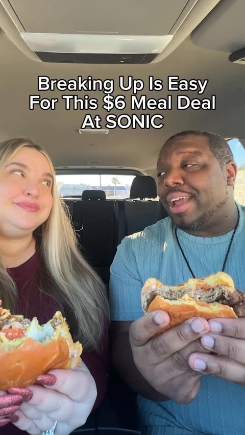 Instagram post by @kristinandjamil for Sonic Drive-In. Caption reads: [...] affordable. Sorry not sorry, but the....