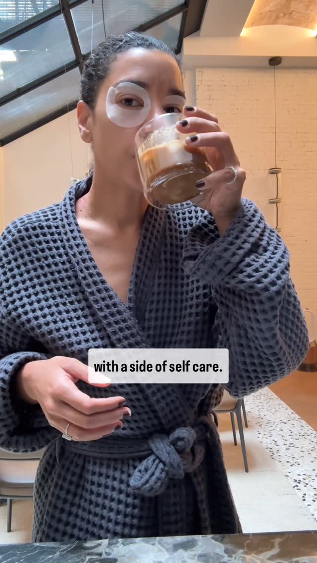 Instagram post by @hannahbronfman for Beekeeper's Naturals. Caption reads: My self care outside the bathroom - supplements,....