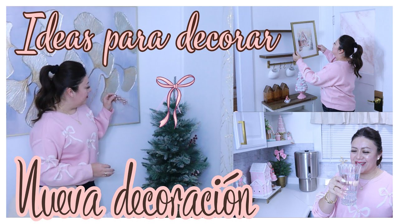YouTube post by @LaCruzTV for King of Christmas. Caption reads: Ideas para decorar un comedor pequeño.