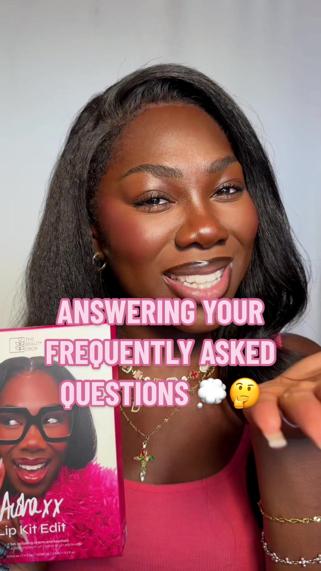 TikTok post by @itsurgrlaisha_ for The Beauty Crop. Caption reads: Replying to @Merisha Lee answering your FAQs....