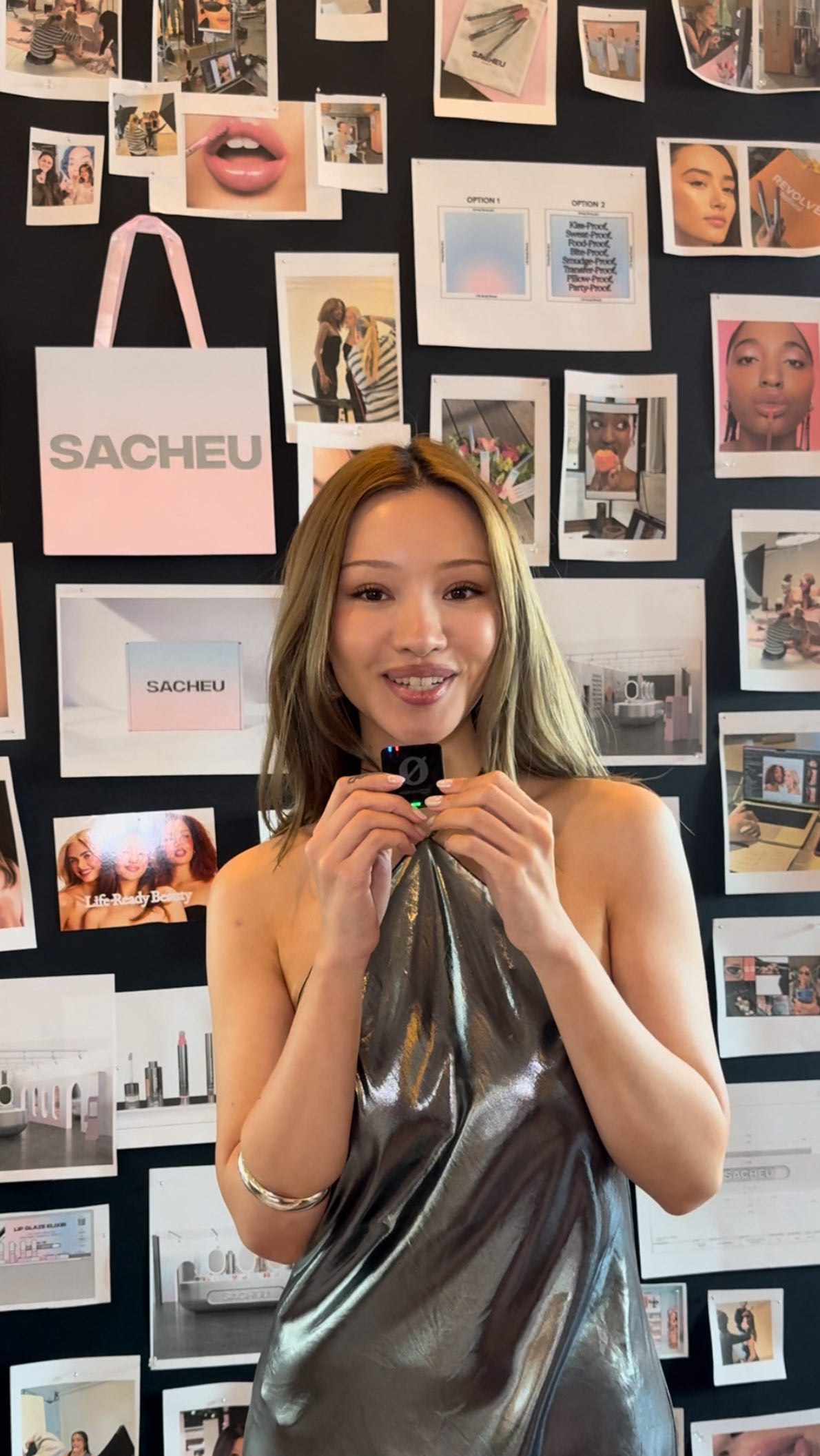 Instagram post by @sacheu for Hypebae. Caption reads: Want flawless makeup that will stay all day? For....