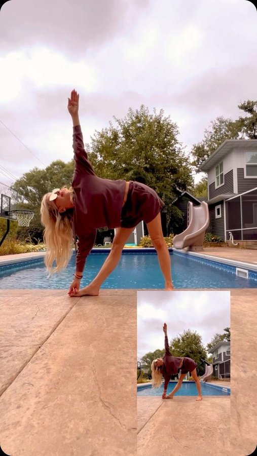 Instagram post by @lightfulyogini2.0 for Ellie. Caption reads: Internal space!! Have you ever felt a grinding or....