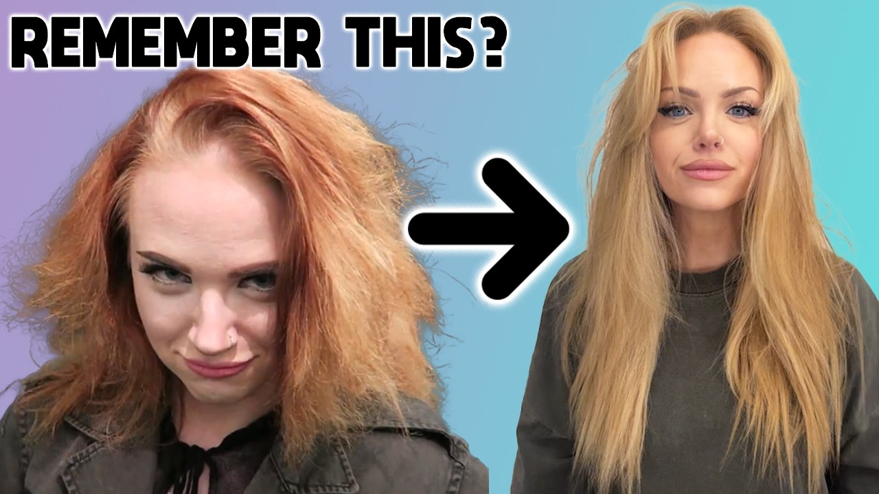 YouTube post by @mykie for functionofbeauty. Caption reads: How I grew my hair 8 INCHES in 1 year by *....