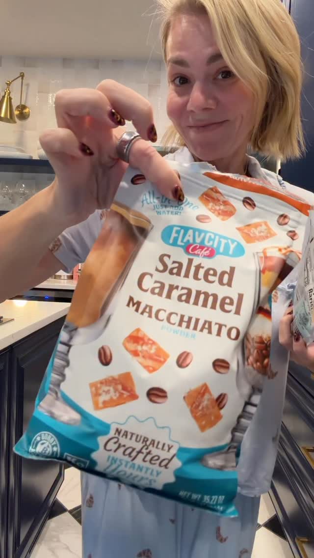 Instagram post by @fluscheeitaway for ShopFlavCity. Caption reads: #ad FlavCity Café is my newest coffee obsession!....