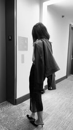 Instagram post by @mimixn for Vince. Caption reads: 3 ways to style @vince’s sheer polka dot skirt!!.