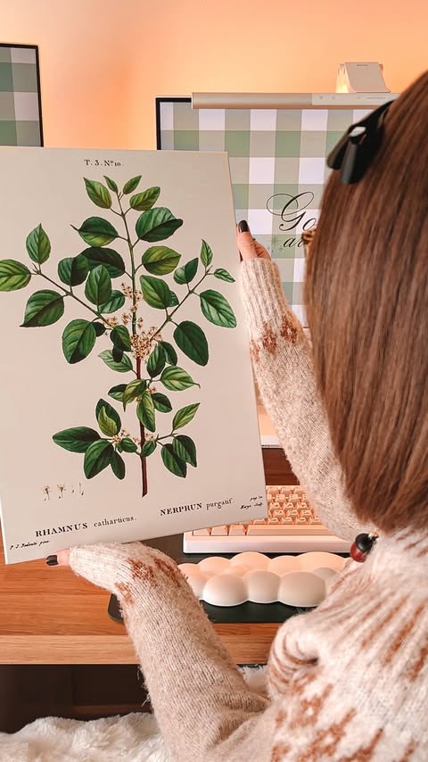 Instagram post by @hellosammylou for Displate. Caption reads: [...] had a vision for this wall and somehow....