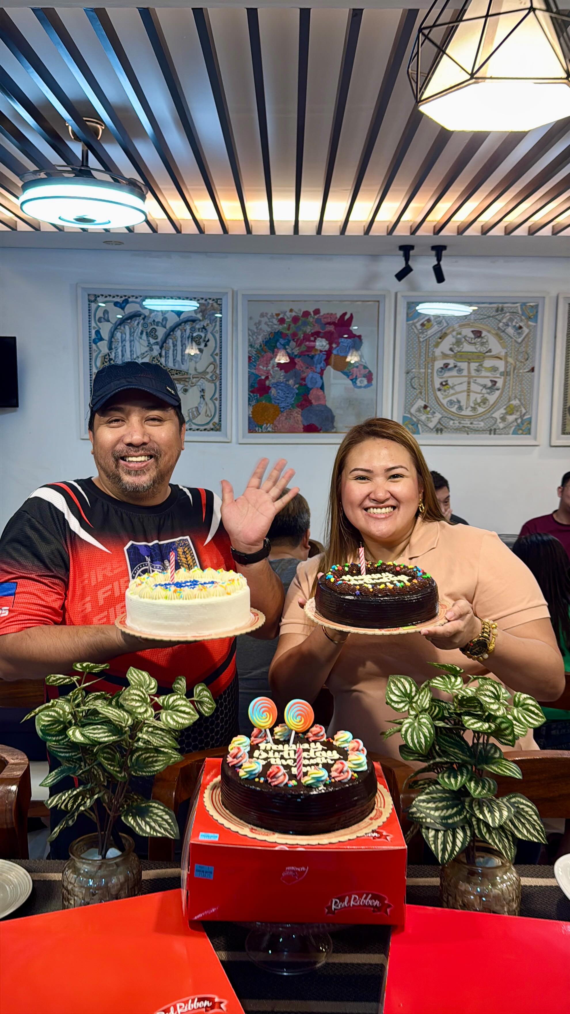 Instagram post by @ellasantiagocua for Red Ribbon Bakeshop. Caption reads: [...] #BestBirthday @redribbonbakeshop.